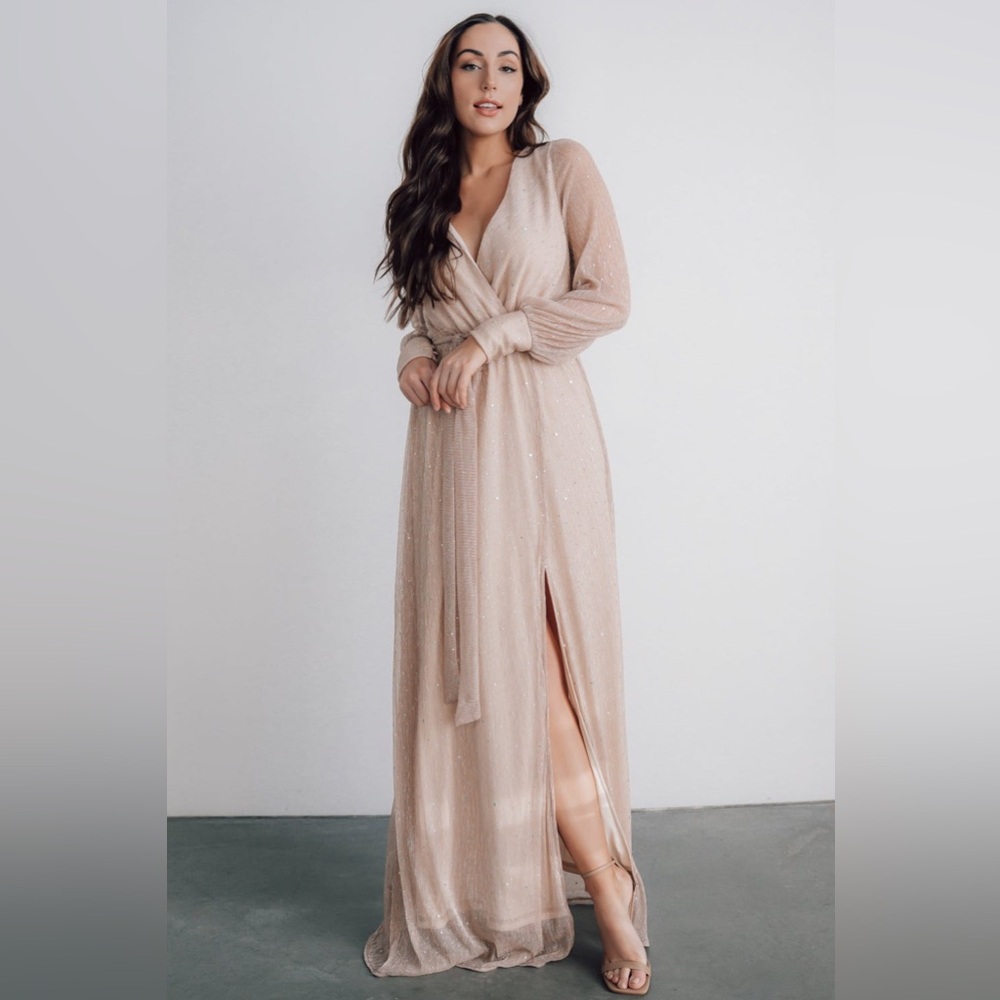 Baltic Born Abigail Sparkle Gown Champagne - Picture 2 of 11
